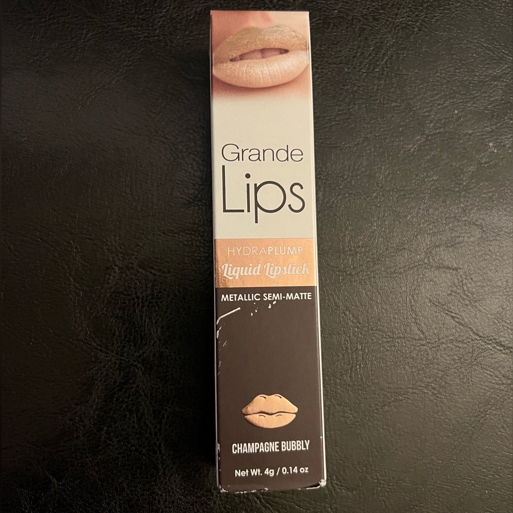 GRANDE LIPS HydraPlump metallic Semi-Matte Liquid PLUMPING Lipstick